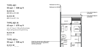 leedon-green-1-bedroom-plus-study-type-AS1-AS1a-floor-plan