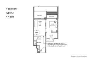 leedon-green-floor-plan-1-bedroom-type-a1-474sqft-singapore